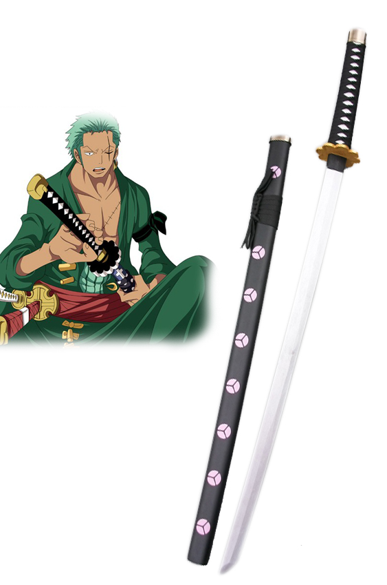 One Piece Roronoa Zoro Three Sword Style Cosplay Wooden Weapons